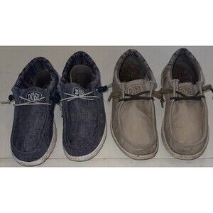 Lot Hey Dude Wally Funk Sand Jacquard Funk Slip On Loafers Shoes Mens 11 Bundle